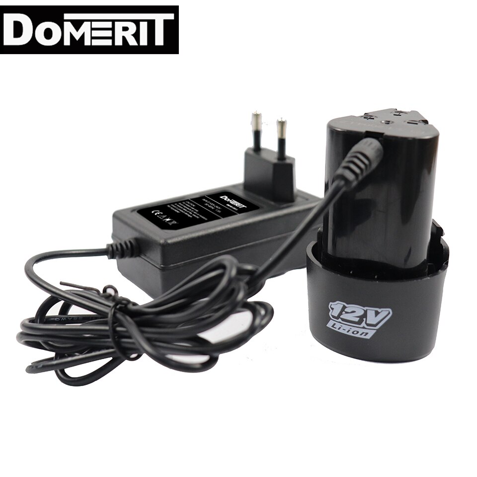 DoMERIT 12V Battery Pack Lithium Battery Is Suitable For Lithium Electric drill Etc ​Power Tool Battery Charger