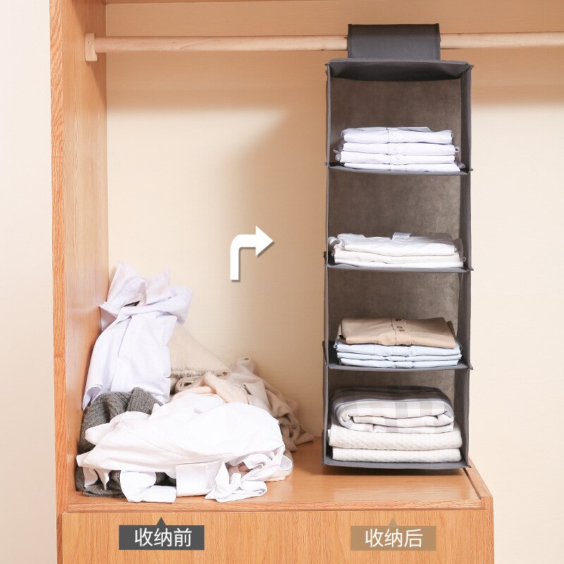 Garderobeskab opbevaringsskuffer arrangør hængende undertøj tøj opbevaringspose kabinet diverse container skilleboks tilbehør til hjemmet