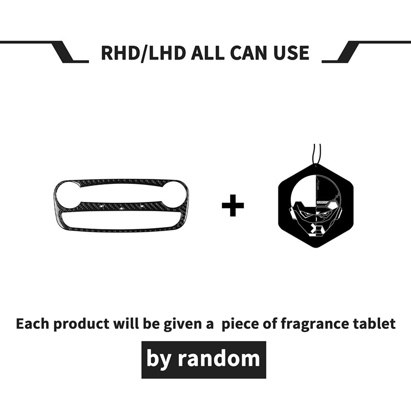 for General Car Interior Carbon Fiber Sticker Reading Light Sticker Decal