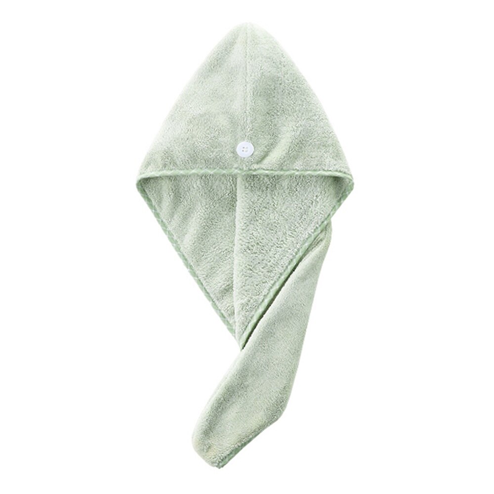 Secador de microfibra para cabello, toalla de secado rápido, gorro de turbante, herramienta de baño para el hogar: Default Title