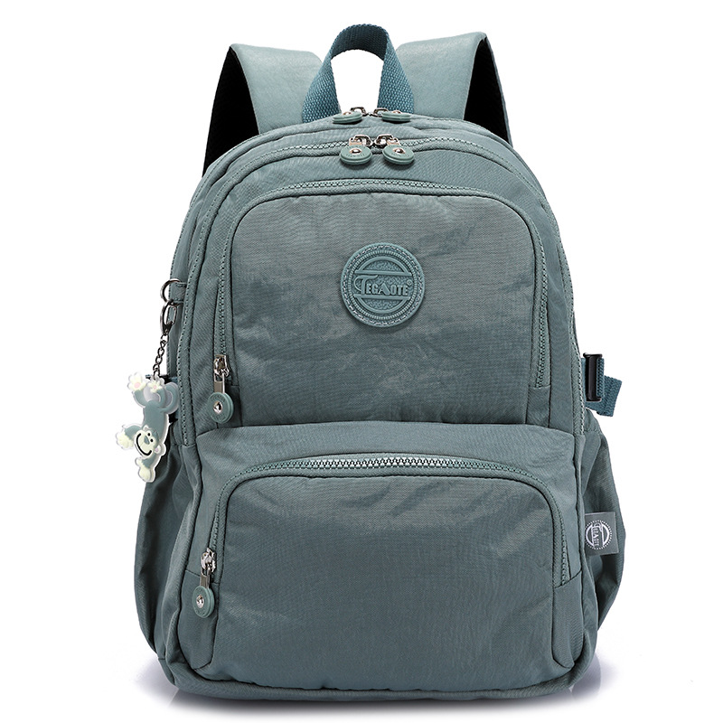 TEGAOTE Men's Backpack Travel Bag Nylon Waterproof Mochila Feminina Bagpack Bolsas School Bags for teenager Boys Children's: 13 inches / Gold