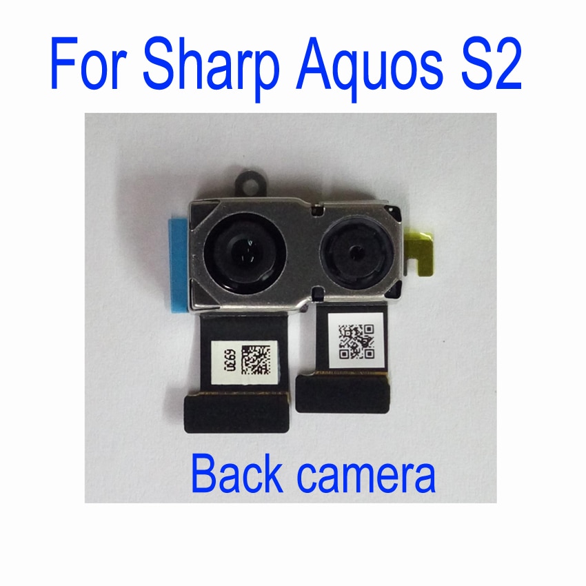 Originele Werken Achter Back Camera Voor SHARP AQUOS S2 C10 Big Hoofd Camera Module Flex kabel Telefoon Onderdelen Vervanging