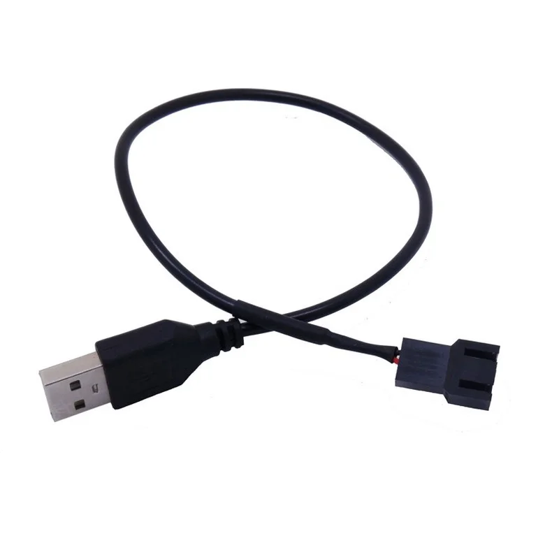 Usb  to 4 stift /3 stift dator fläkt adapterkabel 5v to 12v strömkabel kontakt 3 stift  or 4 stift fläkt till usb adapter 30cm