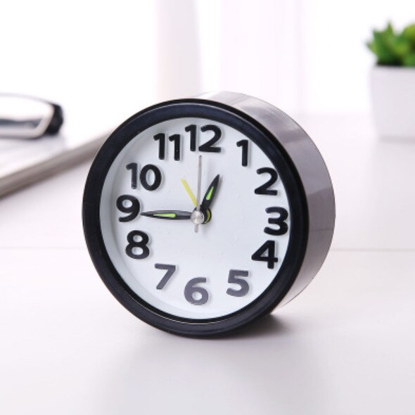 NOOLIM-reloj despertador minimalista para mesita de noche, con personalidad creativa, pequeño y Simple, para dormitorio de niños: B
