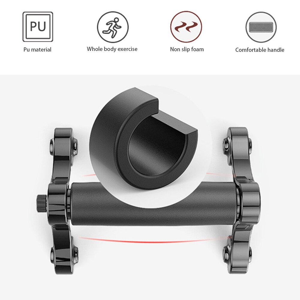 2pcs 3 In1 Push Up Grips For Muscle Training Easy Install Unisex Exercise Gym Foam Grip Strength Fitness Equipments