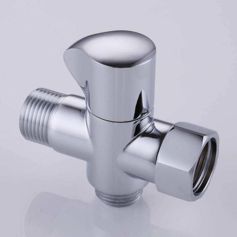 Badkamer Douchekop Shuntoff Koud Warm Water 3 Way T Adapter Tee Connector Valve Voor Wc Bidet Douchekop Diverter valve