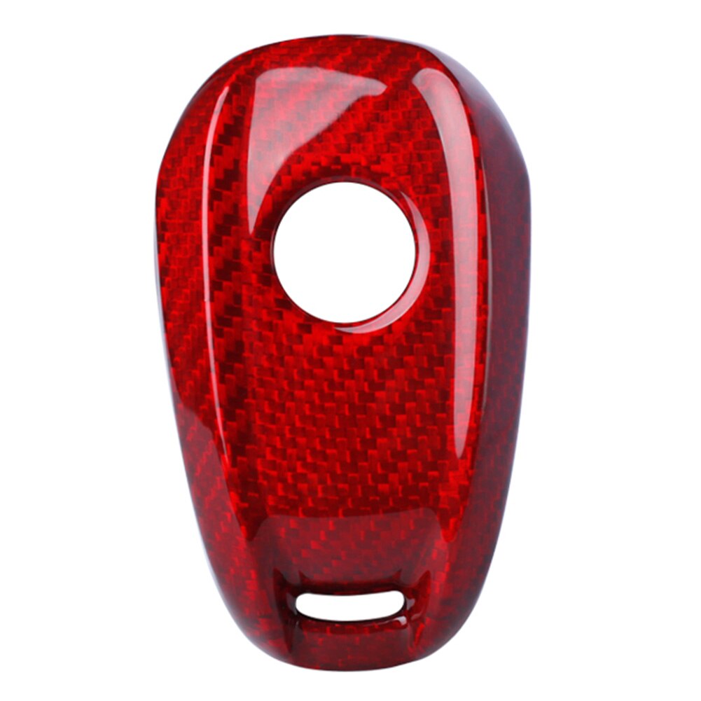 Real Carbon Fiber Car Remote Key Shell Cover Case For Alfa Romeo Giulia Stelvio Red