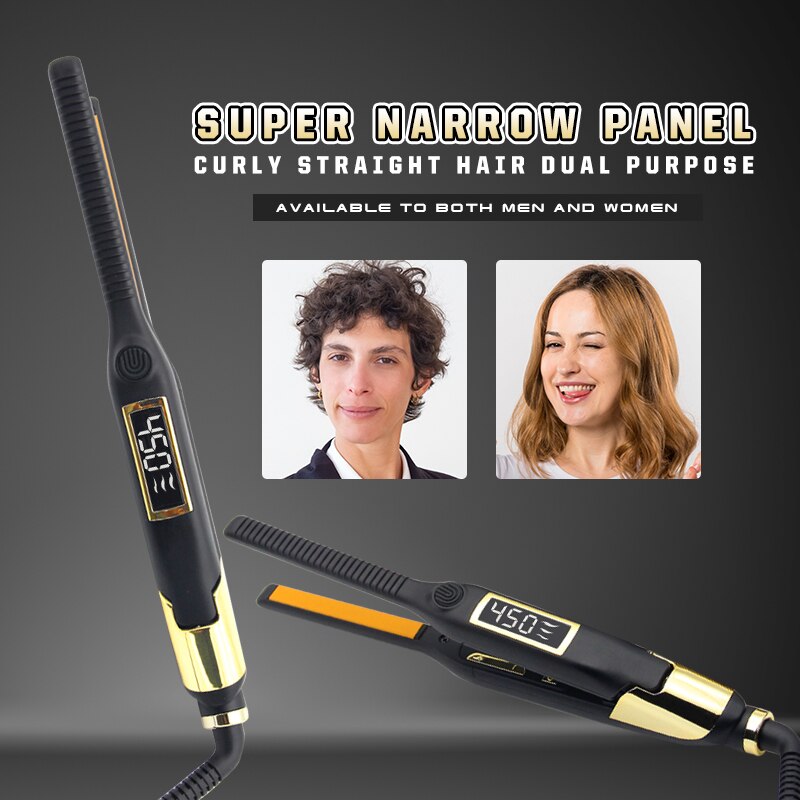 Redresseur de cheveux prix du plus populaire perm LCD numérique ion négatif soins des cheveux perm clip