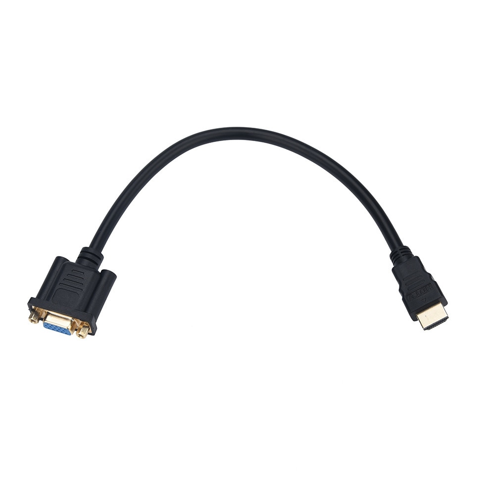 EPULA Full HD 1080 P HDMI Male naar 15 Pin VGA Female Adapter Converter Kabel voor HDTV