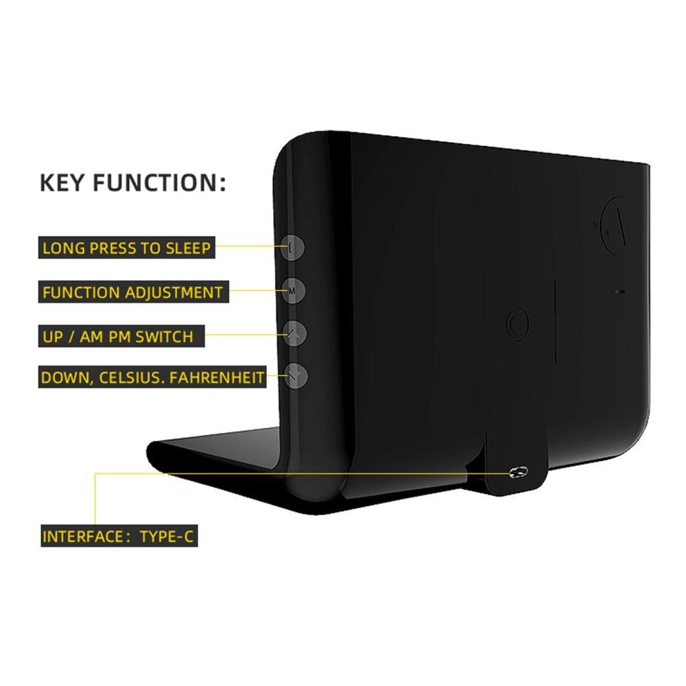 Wireless Charger Wireless Charging Pad Alarm Thermometer Calendar Clock Fast Charge cargador inalambrico for iphone for samsung