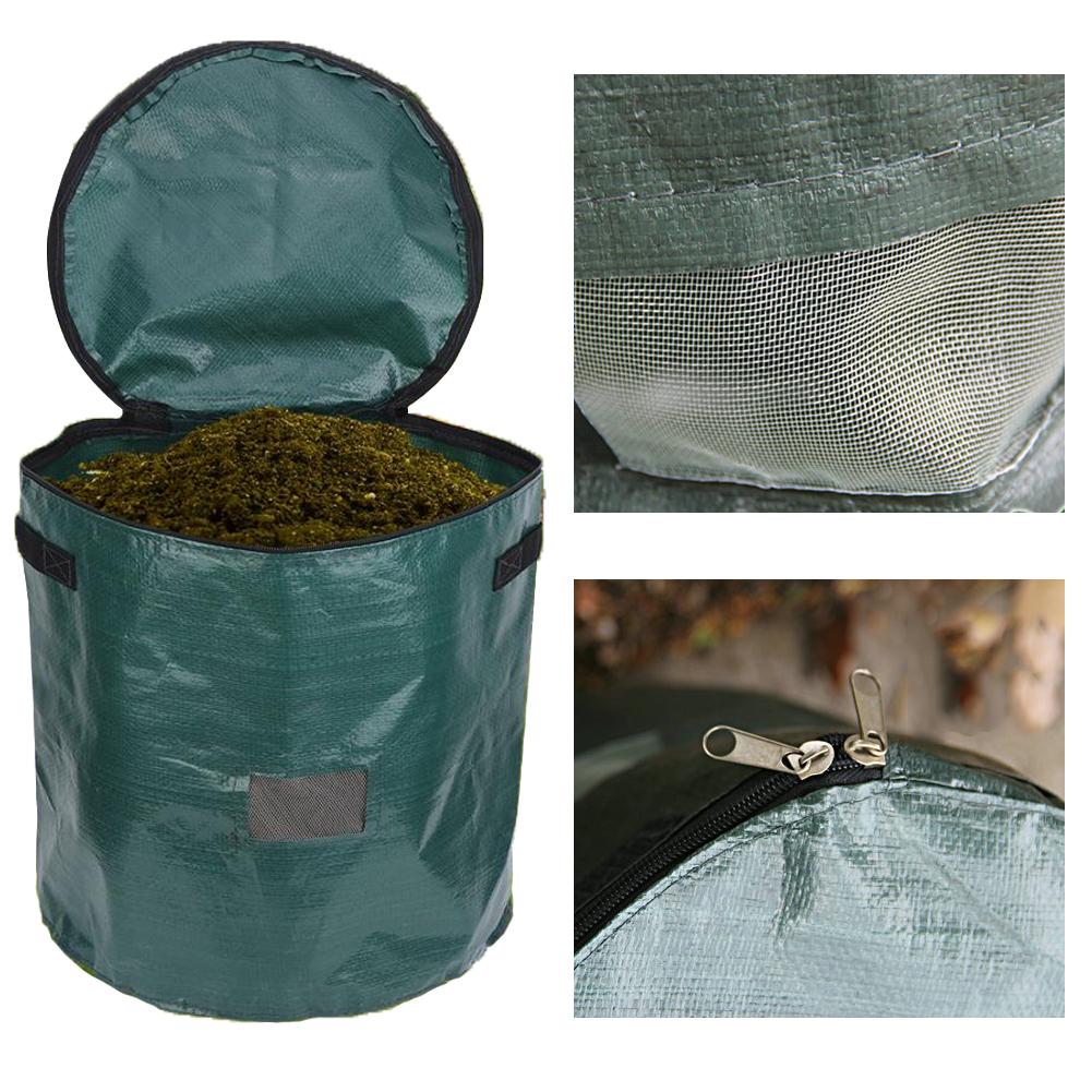 30L PE Earthworm Manure Bag Horticultural Compost Bag Earthworm Nutrient Soil Culture Bag For Tea Fruit Vegetable Growth
