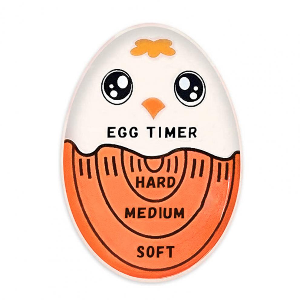 Kitchen Egg Timer Food Grade Color Changing Egg Timer for Accurate Soft Medium Hard Boiled Eggs Temperature Mini Kitchen Gadget: Orange