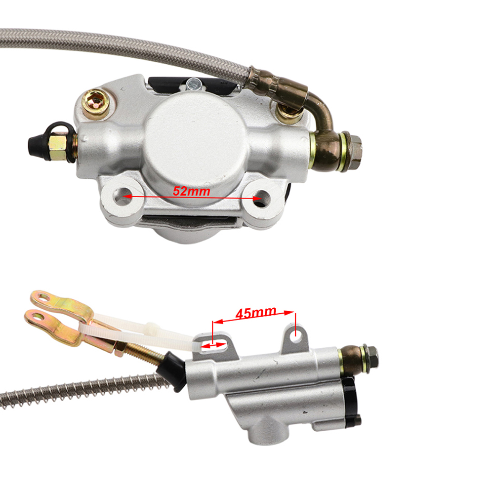 ATV Rear Hydraulic Disc Brake System Foot Brake Assembly For DIY China 150cc 200cc 250cc UTV Buggy Quad Bike Taotao Accessories