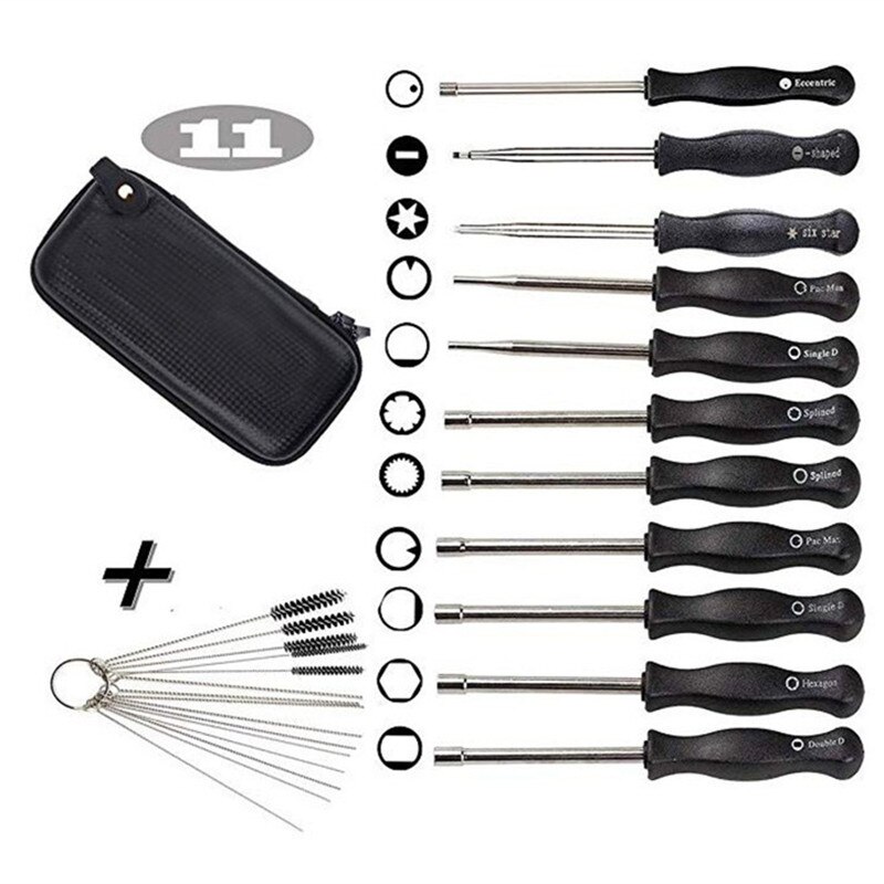 11/8 Professionele Carburateur Aanpassing Tool Schroevendraaier Algemene Motoren Motorfiets Carburateur Cleaner Auto Reparatie Onderdelen: 11Pcs