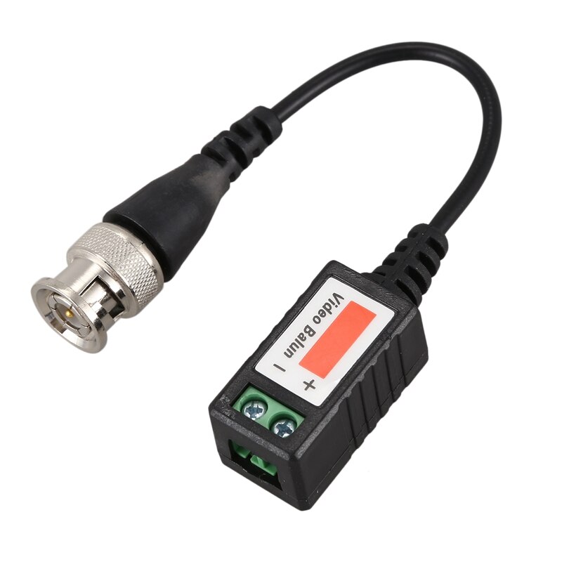 Cámara CCTV BNC Balun de vídeo pasivos Cat5 UTP Cable coaxial adaptador de 12 Uds