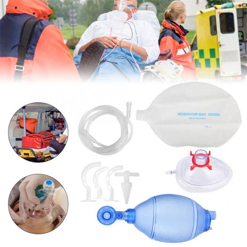 DE Beatmungsbeutel Ambu Notfall Sac Sauerstoffschlauch Ambubeutel Erste Aids-hilfe pour Adulte/Enfant