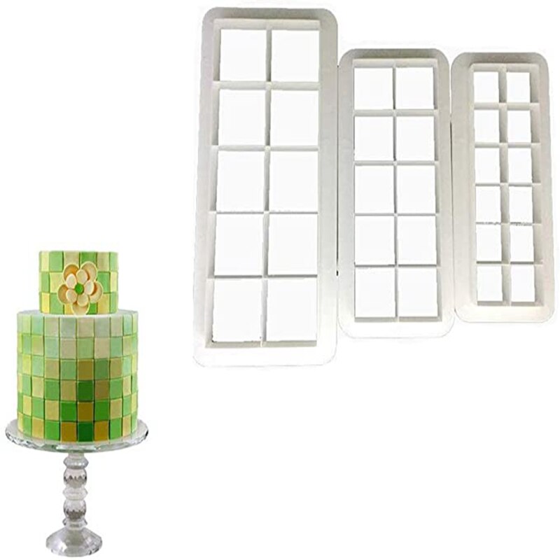 Emporte-pièce hexagonal multi-formes géométriques, pour Fondant à gâteau, emporte-pièce en argile polymère, projets artisanaux: Square