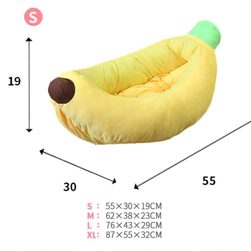 Cama de Gato de plátano lavable Gato, casa de perro, cama de felpa creativa, osito pequeño, mediano y grande, productos para mascotas