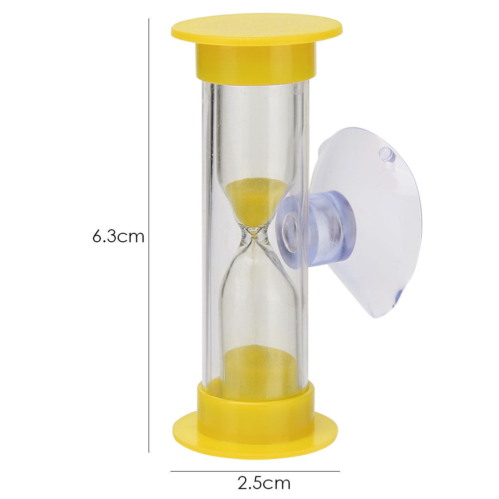 Plastic Lightweight Timer Fine Workmanship Desktop Sand Handmade Plastic Hourglasses for Household Kids Accessories: Yellow