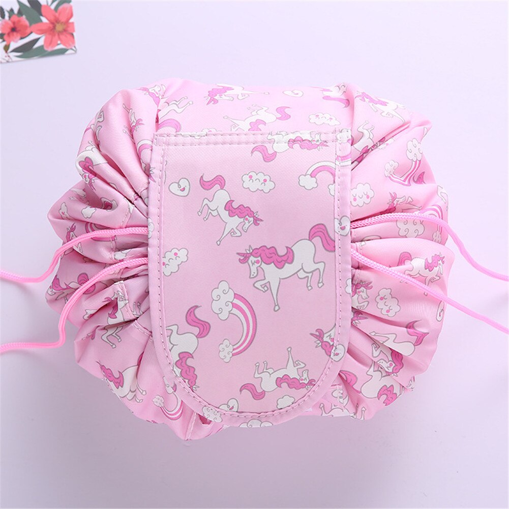 Nouvelle US portabilité magique voyage poche sac cosmétique sacs de maquillage sacs de rangement pour les filles de beauté: Rose