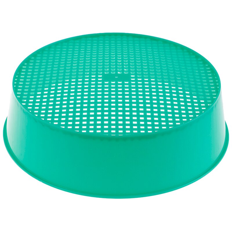 Tamis de jardin en plastique vert pour sol composite, outil de jardinage en maille de pierre, 20.8x18.4x5.3cm