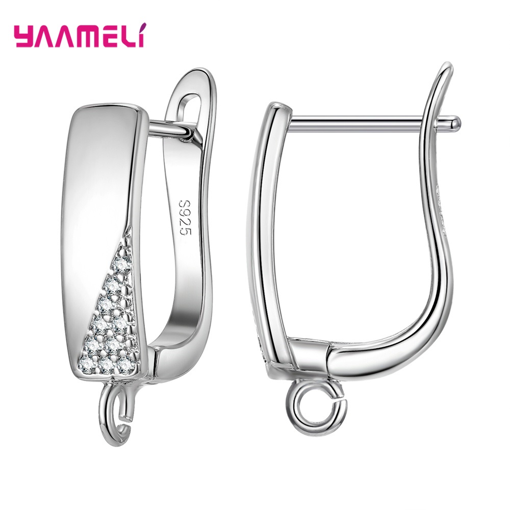 S925 plata esterlina hallazgos pendientes Leverback Earwire accesorios componentes accesorios suministros hechos a mano: Plata antigua