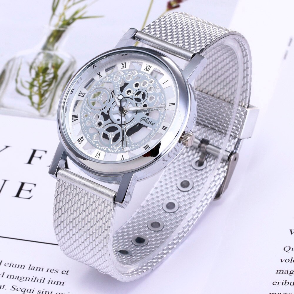 Dames High-End Quartz Horloge Roestvrij Staal Lichtgevende Wijzerplaat Leisure Horloge Dames Creatieve Staal Vrouwen Armband Horloges Relogio