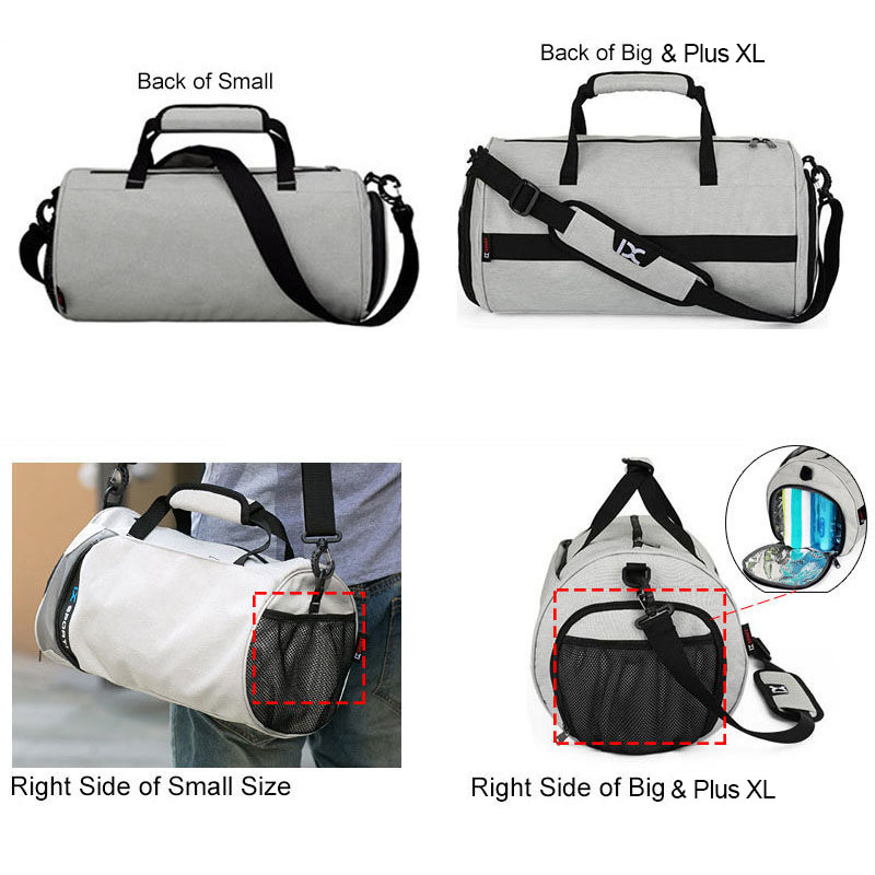 IX-bolsa de gimnasio grande para hombre, bolsas de Fitness, entrenamiento seco y húmedo, Yoga, zapatos, bolsos de hombro de viaje, bolsa de natación multifunción para entrenamiento