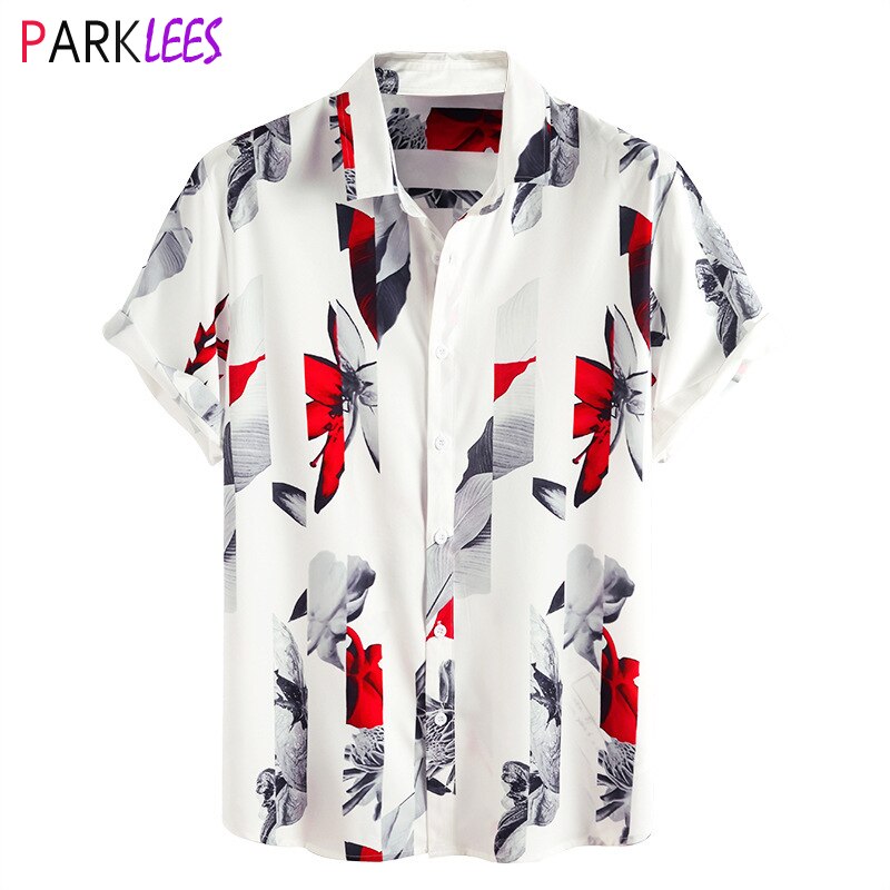 Stijlvolle Butterfly Print Heren Shirts Zomer Gloednieuwe Korte Mouw Mannen Casual Party Top Blouse Chemise Homme