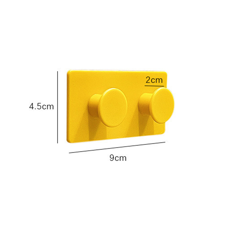 4 Pieces Hangers Wall Mounted Self Adhesive Keys Coat Holder Living Room Bathroom Hooks Hanging Plastic Organizer