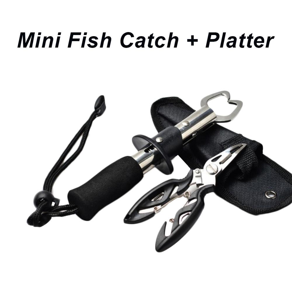 Straight Handle Fish Controller Stainless Steel Multifunction Fishing Lure Pliers Set for Fishermen