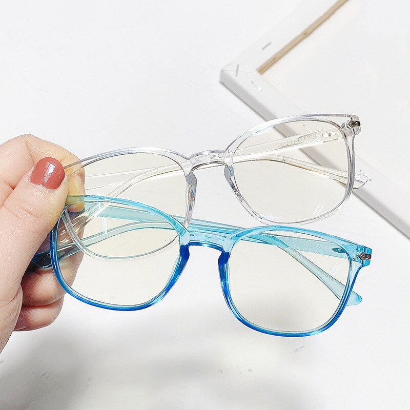 Retro Anti-Blue Light Woman Eyeglasses Men Classic Computer Eye Glasses Trend Brand Eyewear Frame