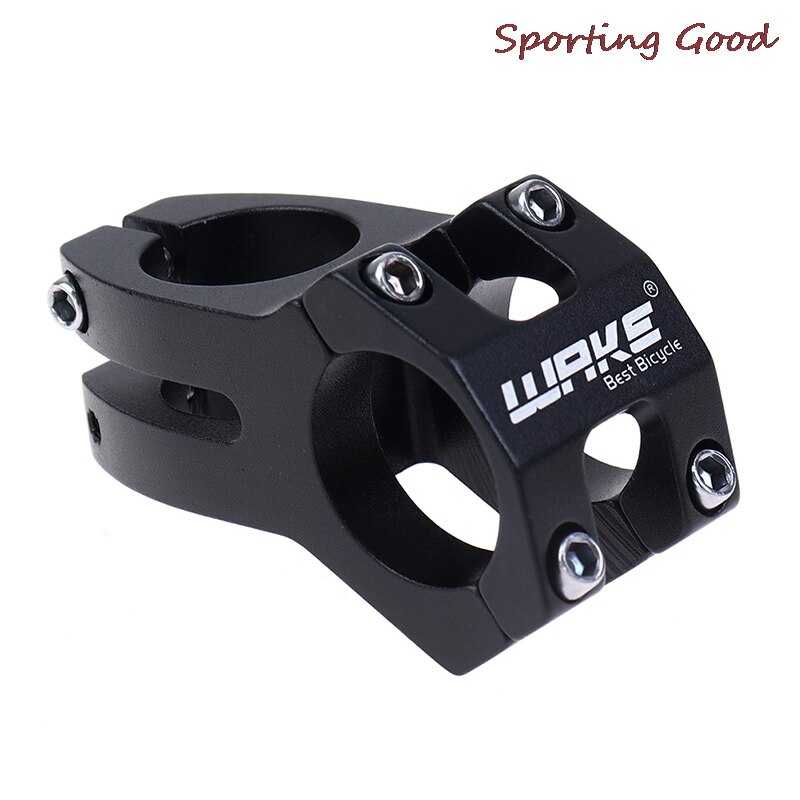 1PCS WAKE Mountainbike Lenker Vorbau Ultraleicht Aluminium Fahrrad Stem 31,8 MM: Black