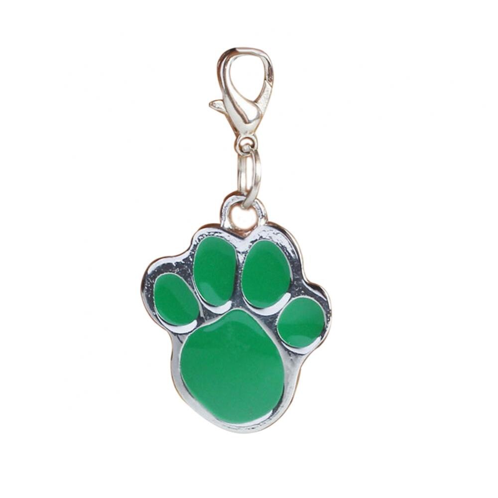 80% Offres Spéciales! Collier à breloques Anti-perte pour chien, chiot, chat, étiquette d'identification, pendentif, accessoires pour animaux de compagnie: green