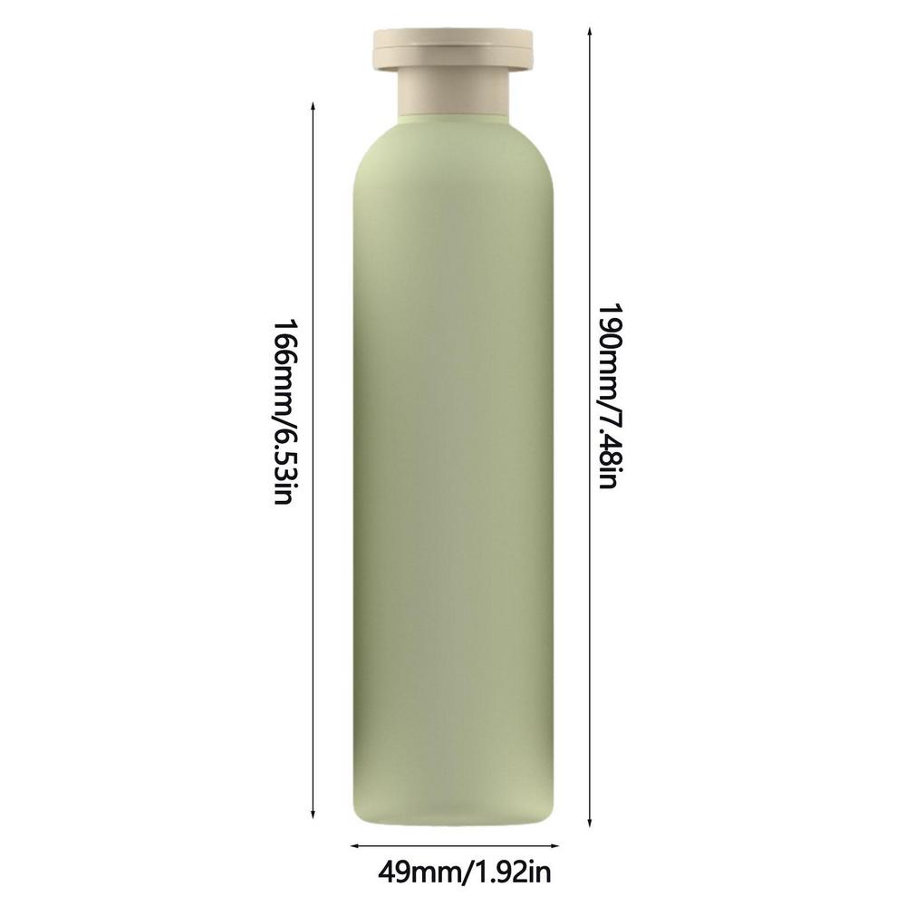 Green Refillable Bottle Filp Lid Empty Plastic Hand Sanitizer Shampoo Lotion Bottles Cosmetic Cream jar Travel tool 200~500ML: WHITE