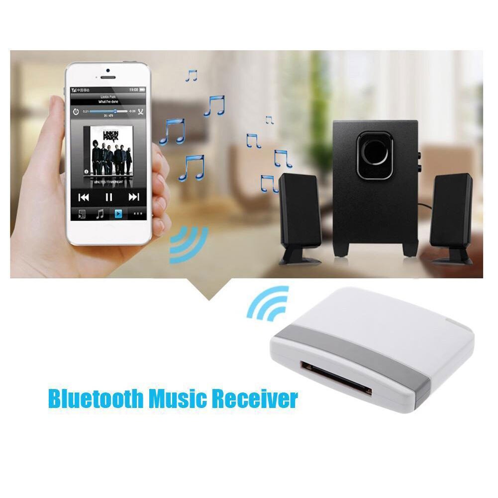 Mini Bluetooth Muziek Ontvanger Bluetooth Audio Receiver Draadloze 30-Pin Luidsprekers Audio Receptor Voor Speaker