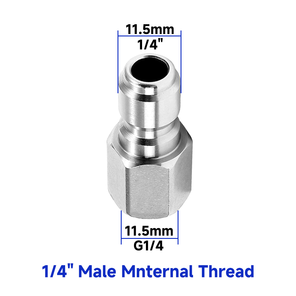 1/4 Inch Pressure Washer Couplers Quick Connect Male Female Connector Fittings Adapters Garden Urban Tool Irrigation Washing: Chocolate