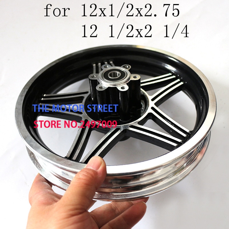 12 1/2x2.75 Aluminum Rim Wheel Hub MX350 MX400 Dirt Bike Scooter cubo de la rueda para patinete recambio Scooter aluminum