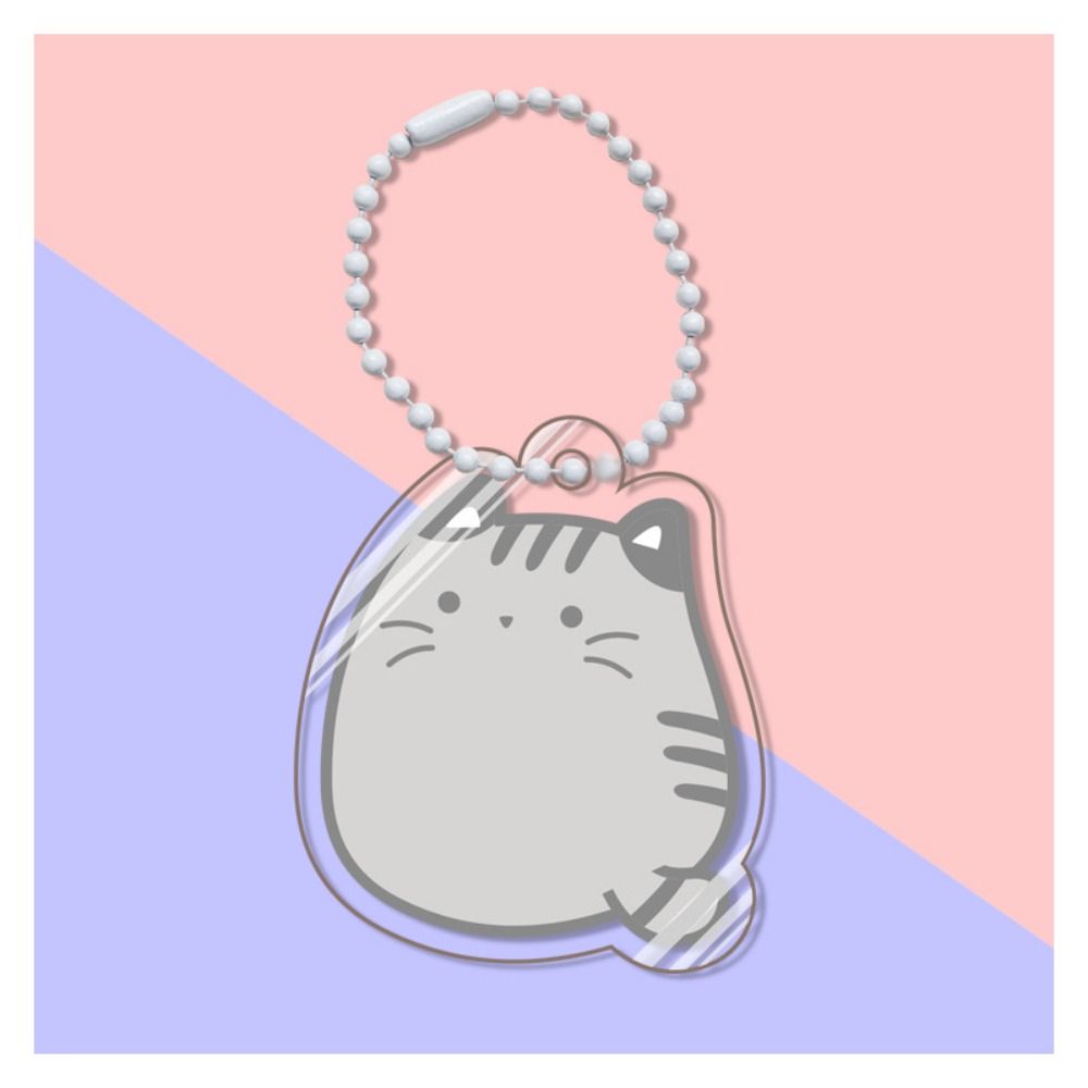 Kawaii Orange Cat Siamese Cat Keychain Calico Cat Ginger Cat Kitty Pendant Cute Acrylic Cat Keyring Couple: Blue