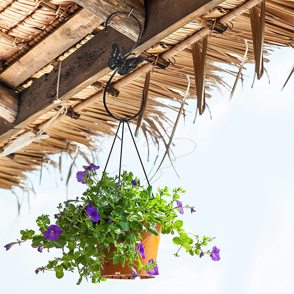 Crochet de clôture en métal pour mangeoires à oiseaux, 1 pièce, crochet de panier intérieur et extérieur pour suspendre des plantes, couvercle d'ombre, lumières extérieures
