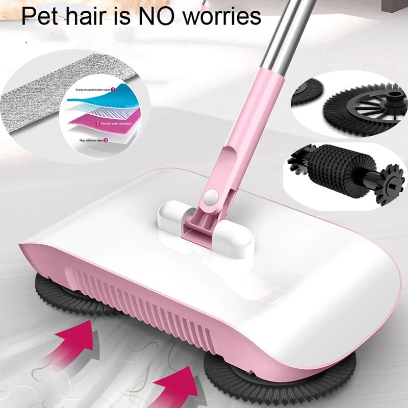 Robot Vacuum Broom Cleaner Floor Home Kitchen Sweeper Mop Sweeping Machine Handle Household Wash Carpet