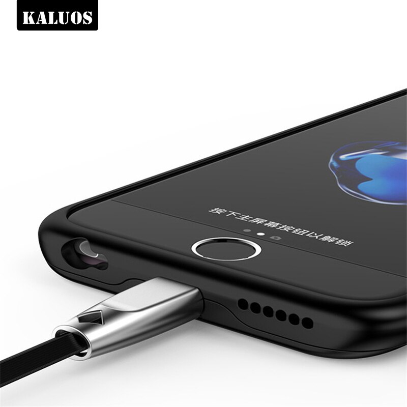 KALUOS Battery Charger Case For iPhone 6S Plus 6P 3700mAh Power Bank Cover for iPhone 7 Plus 8P Phone Battery Silicon Back Cases