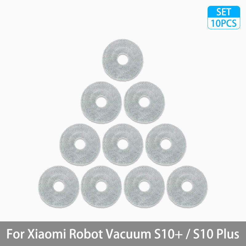 Para xiaomi robô vácuo s10 +/s10 plus acessórios escova lateral principal filtro hepa mop pano pano peças de reposição: Borgonha