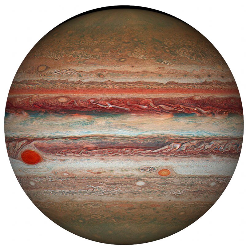 1000Pcs Puzzles Mond planet puzzle 3D Bunte Regenbogen Runde puzzle für erwachsene Kinder DIY Pädagogisches puzzles Spielzeug: Jupiter 1000pcs