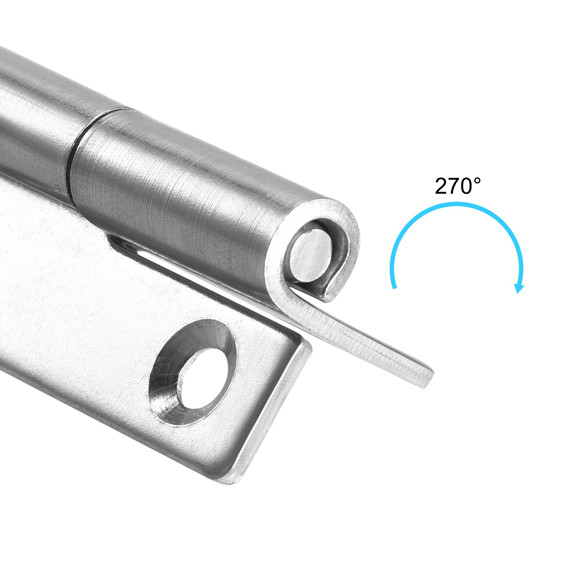 Uxcell Lift Off Hinge , Right Handedness Mini Stainless Steel Hinge Detachable Slip Joint Small Flag Hinges 50mm Long