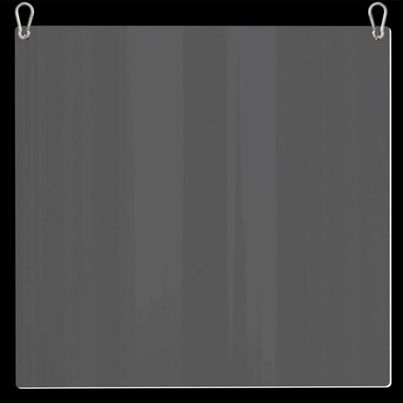 Transparent Protection Sneeze Guard Shield Hanging Cashier Protection Safety Counter Screens Home decoration 2 sizes