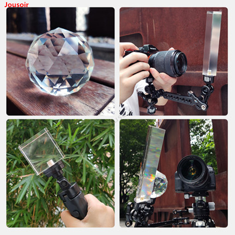 DIY Photography Crystal Ball Optical Glass Magic Photo Ball with 1/4'' Glow Effect Decorative Photography Studio Accessories
