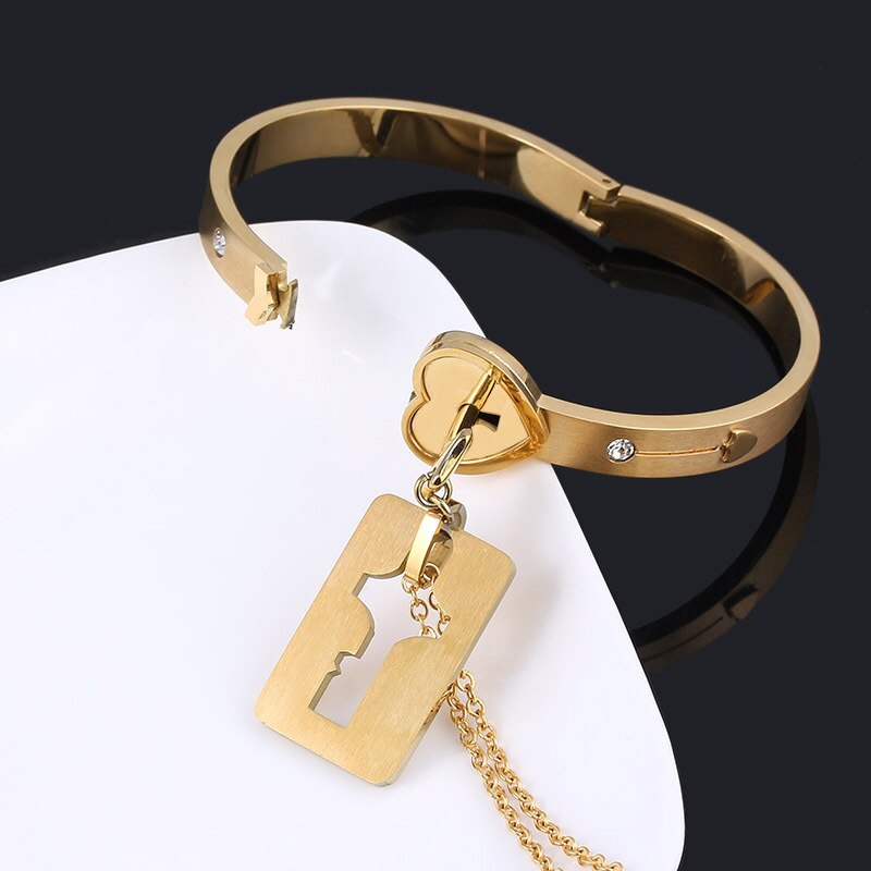 1 Paar Valentijnsdag Liefde Slot Armband Met Sleutel Ketting Anniversary Voor Vriendin Vriendje