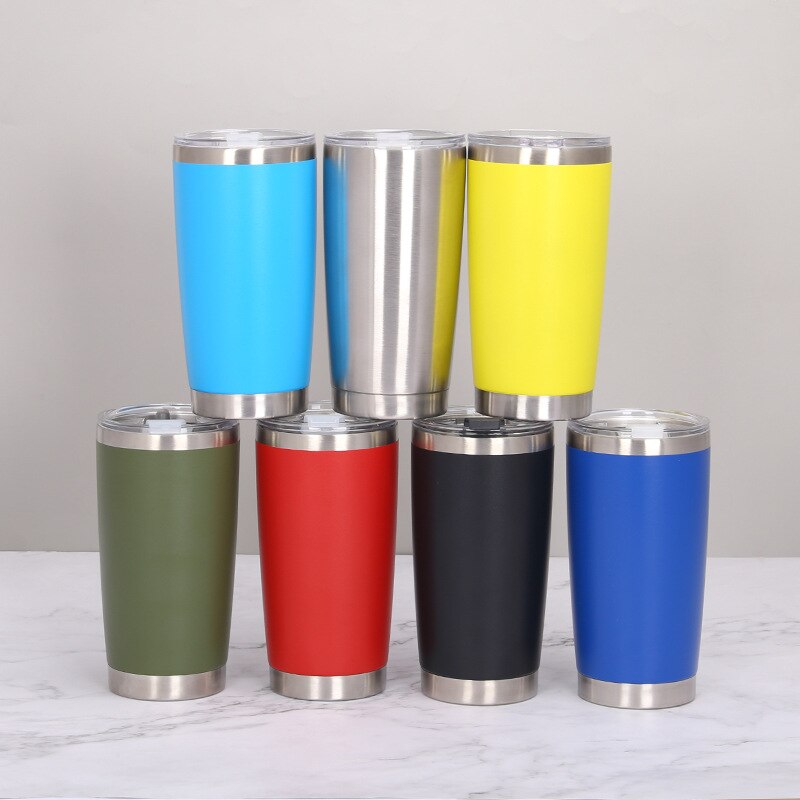 Stainless Tumbler OZ Travel Mug Ice Cup Vacuum Double Wall Insulation Travel Mug Coffee Tumbler Wide Mouth Metal Bottle