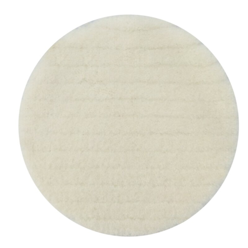 6 de Lana Tampones Para Pulir Cera autoadhesiva Pulido Placa Redonda de Lana Disco de Pulido Rueda de pulido Pad Pulidores de automoción-estilo